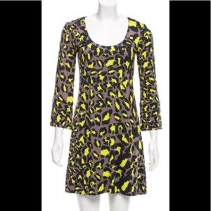 Diane Von Furstenberg Silk Leopard Print Dress